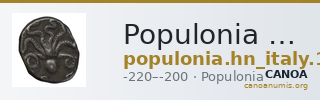 Populonia Historia Numorum Italy 146 — CANOA