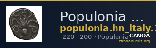 Populonia Historia Numorum Italy 146 — CANOA