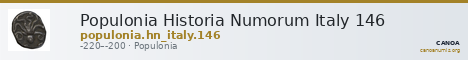 Populonia Historia Numorum Italy 146 — CANOA