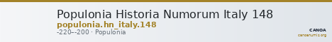 Populonia Historia Numorum Italy 148 — CANOA