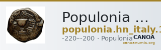 Populonia Historia Numorum Italy 150 — CANOA
