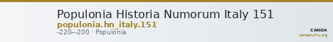 Populonia Historia Numorum Italy 151 — CANOA