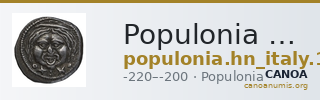 Populonia Historia Numorum Italy 152 — CANOA
