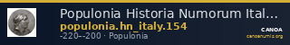 Populonia Historia Numorum Italy 154 — CANOA