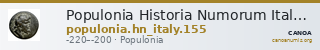 Populonia Historia Numorum Italy 155 — CANOA