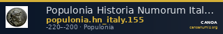 Populonia Historia Numorum Italy 155 — CANOA