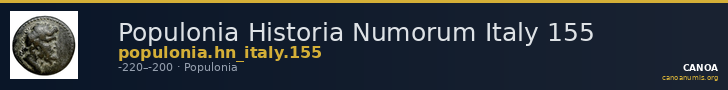 Populonia Historia Numorum Italy 155 — CANOA