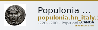 Populonia Historia Numorum Italy 156 — CANOA