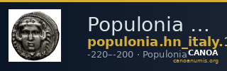 Populonia Historia Numorum Italy 156 — CANOA