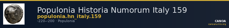 Populonia Historia Numorum Italy 159 — CANOA