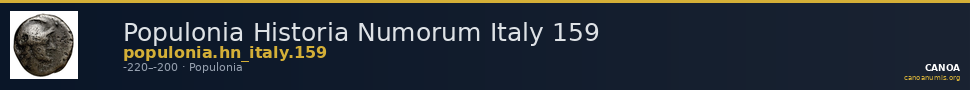 Populonia Historia Numorum Italy 159 — CANOA