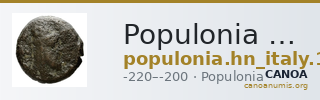 Populonia Historia Numorum Italy 163 — CANOA