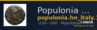 Populonia Historia Numorum Italy 163 — CANOA