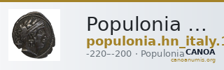 Populonia Historia Numorum Italy 165 — CANOA