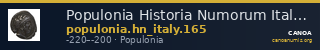 Populonia Historia Numorum Italy 165 — CANOA