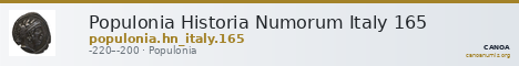 Populonia Historia Numorum Italy 165 — CANOA