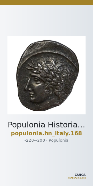 Populonia Historia Numorum Italy 168 — CANOA