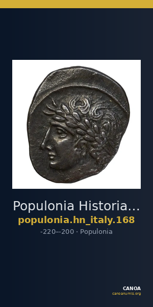 Populonia Historia Numorum Italy 168 — CANOA