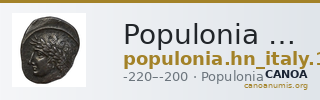 Populonia Historia Numorum Italy 168 — CANOA