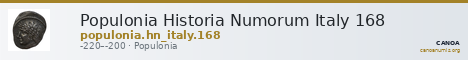Populonia Historia Numorum Italy 168 — CANOA