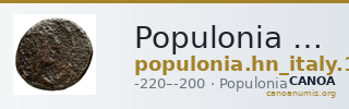 Populonia Historia Numorum Italy 173 — CANOA