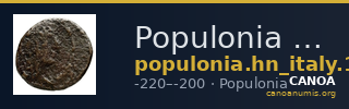 Populonia Historia Numorum Italy 173 — CANOA