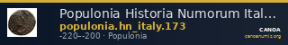 Populonia Historia Numorum Italy 173 — CANOA
