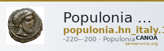 Populonia Historia Numorum Italy 174 — CANOA