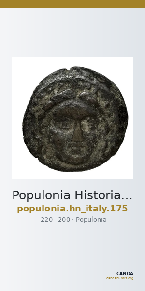 Populonia Historia Numorum Italy 175 — CANOA