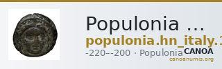 Populonia Historia Numorum Italy 175 — CANOA