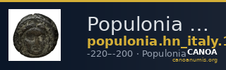 Populonia Historia Numorum Italy 175 — CANOA