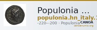 Populonia Historia Numorum Italy 178 — CANOA
