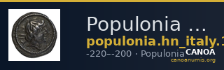 Populonia Historia Numorum Italy 178 — CANOA