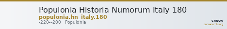 Populonia Historia Numorum Italy 180 — CANOA