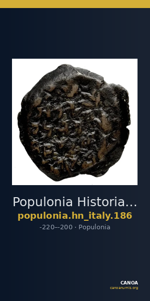 Populonia Historia Numorum Italy 186 — CANOA