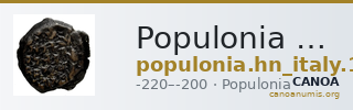 Populonia Historia Numorum Italy 186 — CANOA