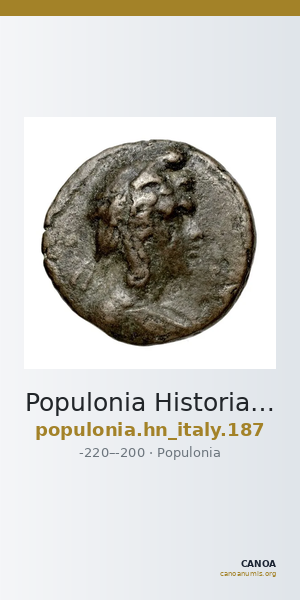 Populonia Historia Numorum Italy 187 — CANOA