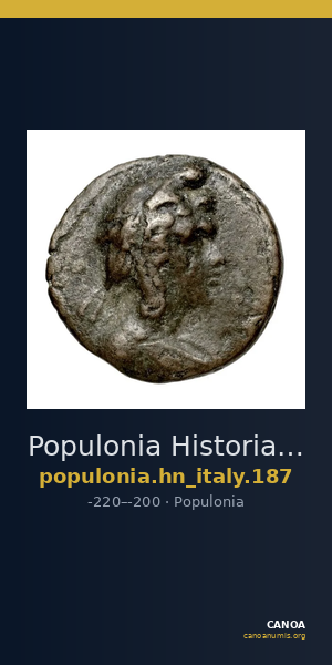 Populonia Historia Numorum Italy 187 — CANOA