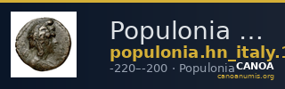 Populonia Historia Numorum Italy 187 — CANOA