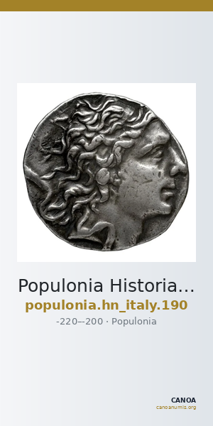 Populonia Historia Numorum Italy 190 — CANOA