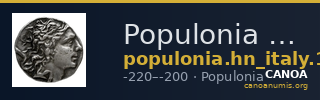 Populonia Historia Numorum Italy 190 — CANOA