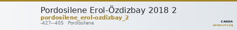 Pordosilene Erol-Özdizbay 2018 2 — CANOA