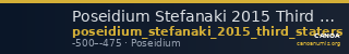 Poseidium Stefanaki 2015 Third staters — CANOA