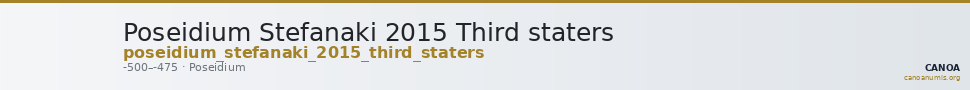 Poseidium Stefanaki 2015 Third staters — CANOA
