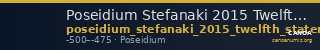 Poseidium Stefanaki 2015 Twelfth staters — CANOA