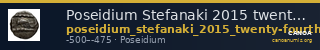 Poseidium Stefanaki 2015 twenty-fourth staters — CANOA