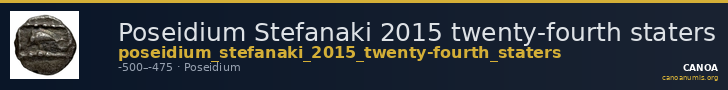 Poseidium Stefanaki 2015 twenty-fourth staters — CANOA