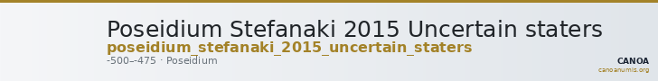 Poseidium Stefanaki 2015 Uncertain staters — CANOA