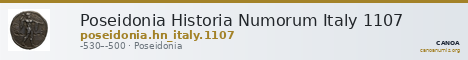 Poseidonia Historia Numorum Italy 1107 — CANOA