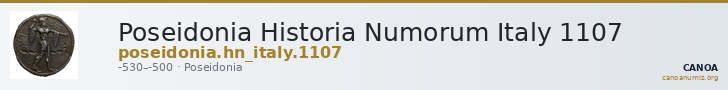 Poseidonia Historia Numorum Italy 1107 — CANOA